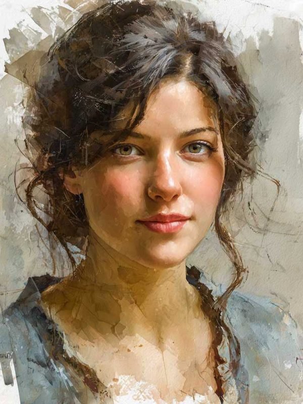 Watercolor Portrait Art